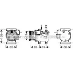 Компрессор кондиционера AVA QUALITY COOLING 0WKT7 FDK437 Ford KA 1 (CCQ, RB) Хэтчбек 1.3 i 60 л.с. 1996 – 2008 YQ 7KS