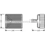 Испаритель кондиционера, радиатор печки AVA QUALITY COOLING K G4V9V 4045385049240 FDV273 Ford Mondeo 2 (GD, BNP) Универсал 2.5 24V 170 л.с. 1996 – 2000