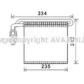 Испаритель кондиционера, радиатор печки AVA QUALITY COOLING 4045385176519 Ford Focus 2 (CB4, C307) 2004 – 2011 2O FQT FDV461