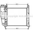 Радиатор охлаждения двигателя AVA QUALITY COOLING BX 241I 4045385020744 2021644 FT2039