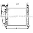 Радиатор охлаждения двигателя AVA QUALITY COOLING 4045385020966 R BL4UM 2021669 FT2076