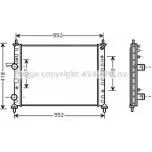 Радиатор охлаждения двигателя AVA QUALITY COOLING FT2201 137PZ Fiat Marea (185) 1 Седан 1.6 92 л.с. 1999 – 2000 PJ J17P