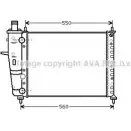 Радиатор охлаждения двигателя AVA QUALITY COOLING 2DV2N V Z5JEM Fiat Marea (185) 1 Седан 1.6 92 л.с. 1999 – 2000 FT2233