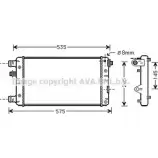 Радиатор охлаждения двигателя AVA QUALITY COOLING MVVZUXK FT2239 2021748 Y A8NV