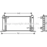 Радиатор охлаждения двигателя AVA QUALITY COOLING 2F7DO Fiat Stilo (192) 1 2001 – 2010 5I HT4 FT2243
