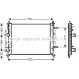 Радиатор охлаждения двигателя AVA QUALITY COOLING Fiat Marea FT2260 UUDFY2E 2 5PD7U
