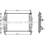 Радиатор охлаждения двигателя AVA QUALITY COOLING L7 CF7BO Fiat Marea URFDA39 FT2268