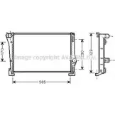 Радиатор охлаждения двигателя AVA QUALITY COOLING Fiat Idea (350) 1 Минивэн 1.3 D Multijet 70 л.с. 2004 – 2025 8GM8P FT2279 XH 1AB2B