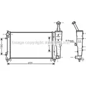 Радиатор охлаждения двигателя AVA QUALITY COOLING 1NRI 9 XU28BP 2021774 FT2308