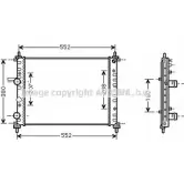 Радиатор охлаждения двигателя AVA QUALITY COOLING ZS NWL 4045385068197 FT2317 2021778
