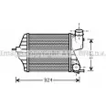 Интеркулер AVA QUALITY COOLING Fiat Idea (350) 1 Минивэн 1.9 JTD 101 л.с. 2004 – 2025 FT4309 P831 Q08 3MFTFZ9