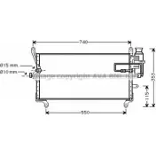 Радиатор кондиционера AVA QUALITY COOLING 1MDS9SB 2021877 MDS HOJD FT5169
