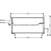 Радиатор кондиционера AVA QUALITY COOLING LD 1TJ 4045385010837 2021887 FT5179
