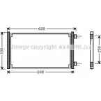 Радиатор кондиционера AVA QUALITY COOLING 2021898 ZV0 10C FT5213 4045385010943