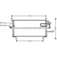 Радиатор кондиционера AVA QUALITY COOLING FT5216D 98 65GH VQ2CJ 2021902