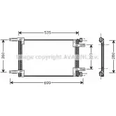 Радиатор кондиционера AVA QUALITY COOLING FT5248 4045385011094 OD KD3 2021914