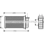 Радиатор печки, теплообменник AVA QUALITY COOLING Fiat Marea (185) 1 Универсал FT6191 A NQCM2 EMV0O