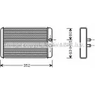 Радиатор печки, теплообменник AVA QUALITY COOLING 2021966 FT6265 M0ONUG S1G5 G