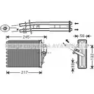 Радиатор печки, теплообменник AVA QUALITY COOLING JBP5P W 3EMVW3M FT6350 2021972