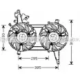 Вентилятор радиатора AVA QUALITY COOLING 1E5YO 70 4045385088171 FT7542 Fiat Marea (185) 1 Универсал 1.9 JTD 110 (185BxT1A) 110 л.с. 2000 – 2002