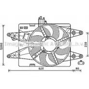 Вентилятор радиатора AVA QUALITY COOLING FT7557 4045385156511 GN L30I0 Fiat Doblo (119, 223) 1 Минивэн 1.6 Natural Power 103 л.с. 2002 – 2025