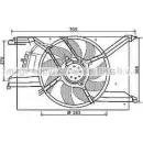 Вентилятор радиатора двигателя AVA QUALITY COOLING LN Z7WB FT7579 OJJ8Q Fiat Croma (194) 2 Универсал