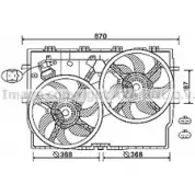 Вентилятор радиатора AVA QUALITY COOLING Fiat Ducato (250) 3 Фургон 3.0 140 Natural Power 136 л.с. 2009 – 2024 FT7587 4045385178094 O F7TTK6