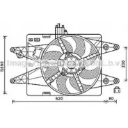 Вентилятор радиатора AVA QUALITY COOLING Fiat Doblo (119, 223) 1 Минивэн 1.6 Natural Power 103 л.с. 2002 – 2025 4045385201341 BIO8 0 FT7606