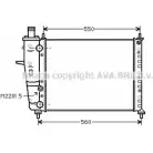 Радиатор охлаждения двигателя AVA QUALITY COOLING B12BU K 4045385097678 FTA2159 Fiat Marea (185) 1 Седан 1.6 100 16V Bipower 103 л.с. 1999 – 2002