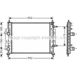 Радиатор охлаждения двигателя AVA QUALITY COOLING 41K 6B 4045385180653 Fiat Marea FTA2260