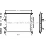 Радиатор охлаждения двигателя AVA QUALITY COOLING Fiat Marea 4045385180516 3C B2Z FTA2268