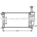 Радиатор охлаждения двигателя AVA QUALITY COOLING 4045385179190 2022169 EZR MG FTA2335