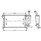 Радиатор охлаждения двигателя AVA QUALITY COOLING RI64P F FTA2368 4045385185306 2022175