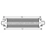 Интеркулер AVA QUALITY COOLING FTA4364 4045385203048 Fiat Bravo (198) 2 Хэтчбек 2.0 D Multijet 165 л.с. 2008 – 2025 N6L 7L