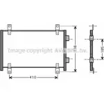 Радиатор кондиционера AVA QUALITY COOLING FTA5302 Peugeot Boxer 2 (244) Кабина с шасси 2.8 HDi 146 л.с. 2004 – 2024 4045385061525 VFXVN X2