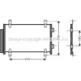 Радиатор кондиционера AVA QUALITY COOLING FTA5351D 8F Y7DT3 4045385207572 Peugeot Boxer 2 (244) Кабина с шасси 2.8 HDi 146 л.с. 2004 – 2024