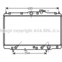 Радиатор охлаждения двигателя AVA QUALITY COOLING Honda Shuttle 1 (RA) 1994 – 2004 4045385023097 97U OLE6 HD2094