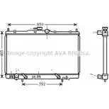 Радиатор охлаждения двигателя AVA QUALITY COOLING HD2100 Honda Accord 6 (CE, CD, CF) 1997 – 2002 JTFDYST VLF AF