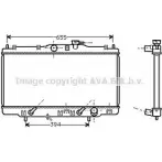 Радиатор охлаждения двигателя AVA QUALITY COOLING HD2119 QJNKG 2022393 SQ12 6Y