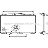 Радиатор охлаждения двигателя AVA QUALITY COOLING 01CS JO 4045385062041 HD2170 2022405