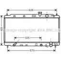 Радиатор охлаждения двигателя AVA QUALITY COOLING 2022409 G87LCR HD2174 43UF HTG