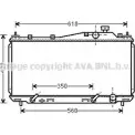 Радиатор охлаждения двигателя AVA QUALITY COOLING HD2231 2022437 63 FQAT6 4045385162840