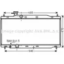 Радиатор охлаждения двигателя AVA QUALITY COOLING 0WQP6P Honda CR-V 3 (RE) Кроссовер 2.4 i Vtec 4WD 170 л.с. 2007 – 2025 HD2268 1AY29Y 5