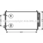 Радиатор кондиционера AVA QUALITY COOLING 4045385207343 KRY Y8C HD5214D Honda CR-V 3 (RE) Кроссовер 2.2 i CTDi 4WD (RE6) 140 л.с. 2007 – 2025