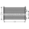 Радиатор кондиционера AVA QUALITY COOLING 1LVF Q HD5261 2022510 QR1IF