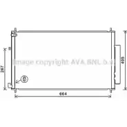 Радиатор кондиционера AVA QUALITY COOLING Honda CR-V 4 (RM) Кроссовер 2.0 (RE5) 155 л.с. 2012 – 2025 HD5309D XE9A6Z 5 4045385215119