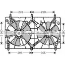 Вентилятор радиатора AVA QUALITY COOLING Honda Accord 7 (CL, CN) Седан 2.2 i CTDi (CN1) 140 л.с. 2004 – 2008 UNJ7 Q HD7517 4045385088409