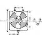Вентилятор радиатора двигателя AVA QUALITY COOLING 2022538 9DVYH PJ1 Q3 HD7520