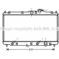 Радиатор охлаждения двигателя AVA QUALITY COOLING OPD3 80 HDA2079 2022564 4045385186617