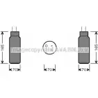 Осушитель кондиционера AVA QUALITY COOLING 2022601 4045385047949 37A LHX HDD115